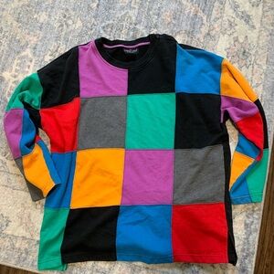 Colorful Patchwork vintage Shirt